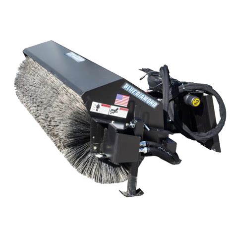 skid steer broom|skid steer angle broom attachment.